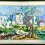 Aleksandar Prijić <br>A littoral landscape <br>Oil on hardboard, 99.5 × 69.5 cm <br>Signed below on the right: А. Пријић